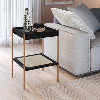 Mesa Lateral Com Pés Metálicos Oslo - Nero - 4