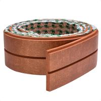 Painel Ripado De Eva Laminado Autocolante Flexível Rolo 10mt Linha Urban Plus Bronze Com Textura Amadeirado - 1