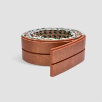 Painel Ripado De Eva Laminado Autocolante Flexível Rolo 10mt Linha Urban Plus Bronze Com Textura Amadeirado - 6