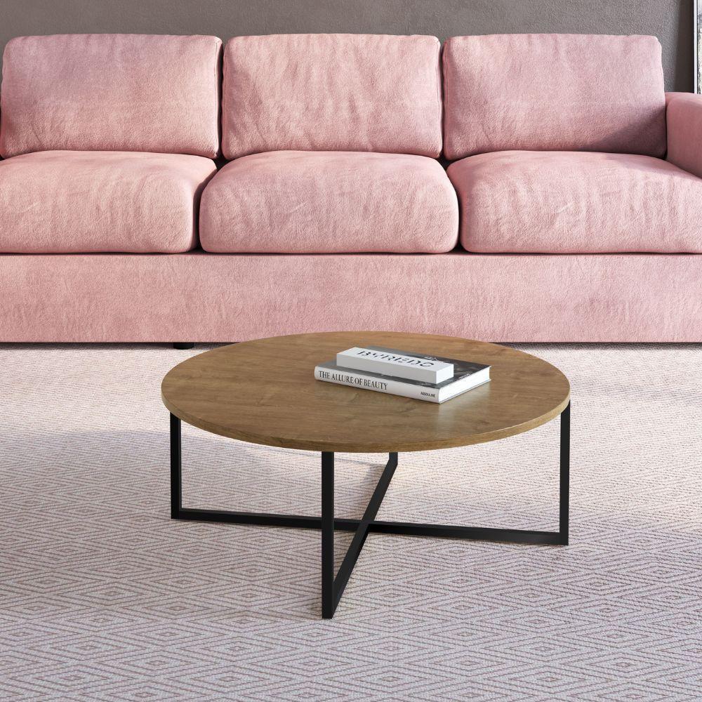 Mesa De Centro Redonda 70cm - Vermont - 2