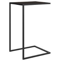 Mesa Lateral 64cm Estrutura Preta - Preta - 1