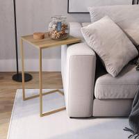 Mesa Lateral 64cm Estrutura Dourada - Hanover - 2