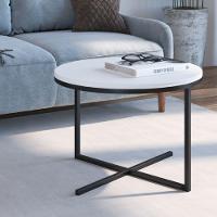 Mesa Volpi Baixa Estrutura Preta - Branca - 2