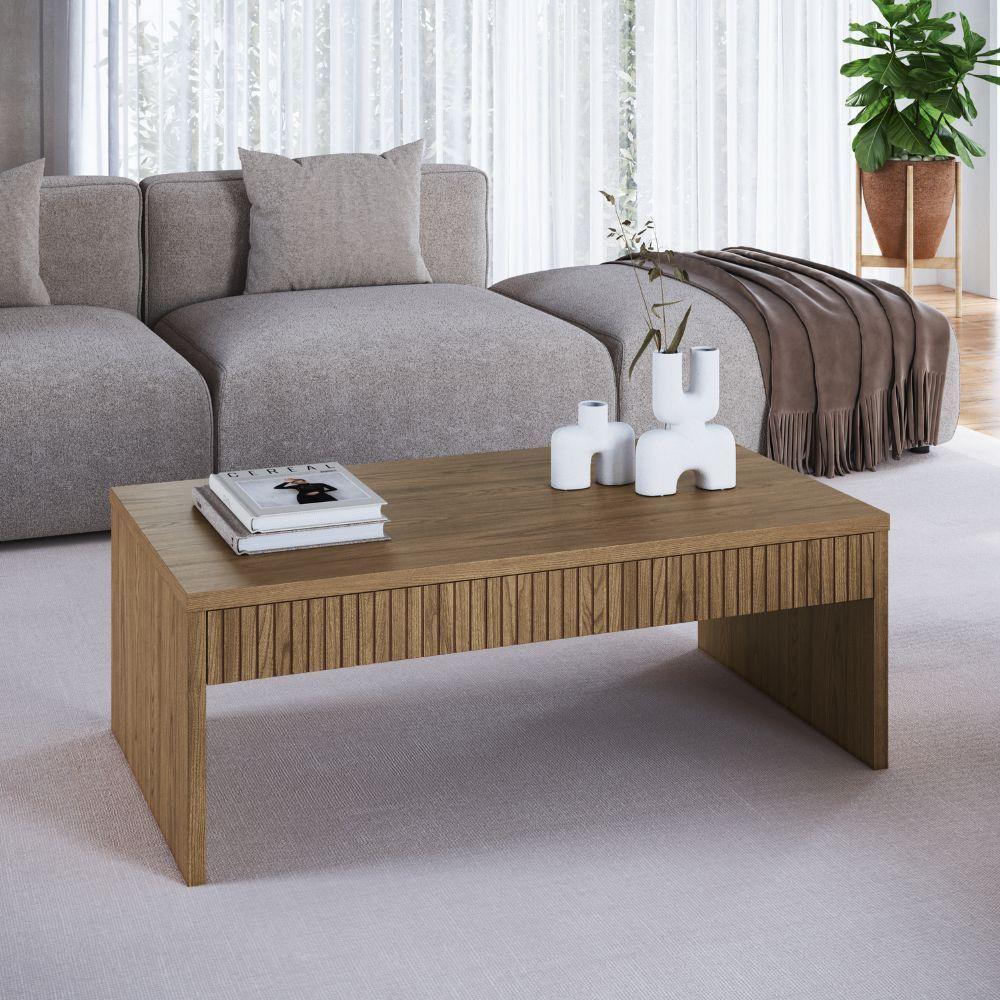 Mesa De Centro Com Gaveta Brisa - Olmo - 3