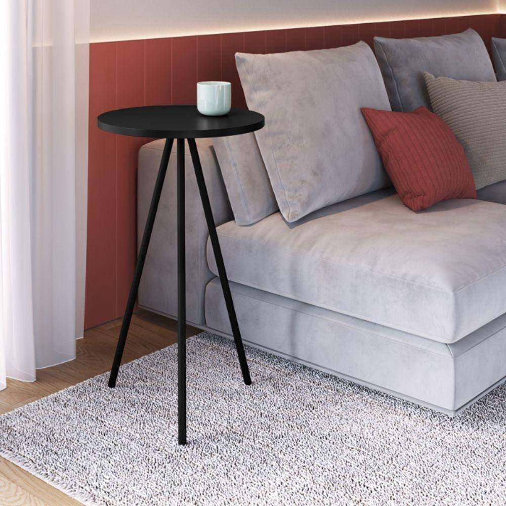 Mesa Lateral 60cm Pé Palito - Nero - 4
