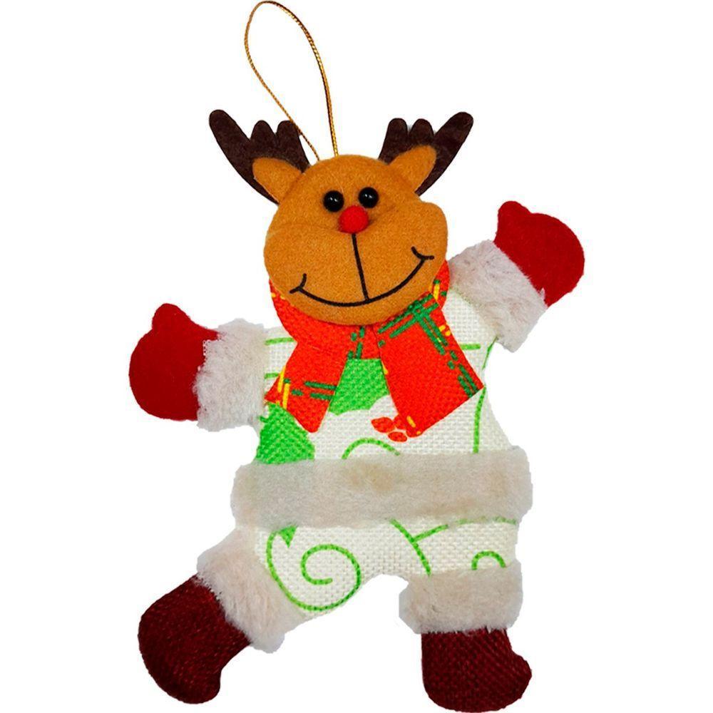 Kit 32 Pendente árvore Natal Noel Rena Urso Boneco Neve 19cm - 4