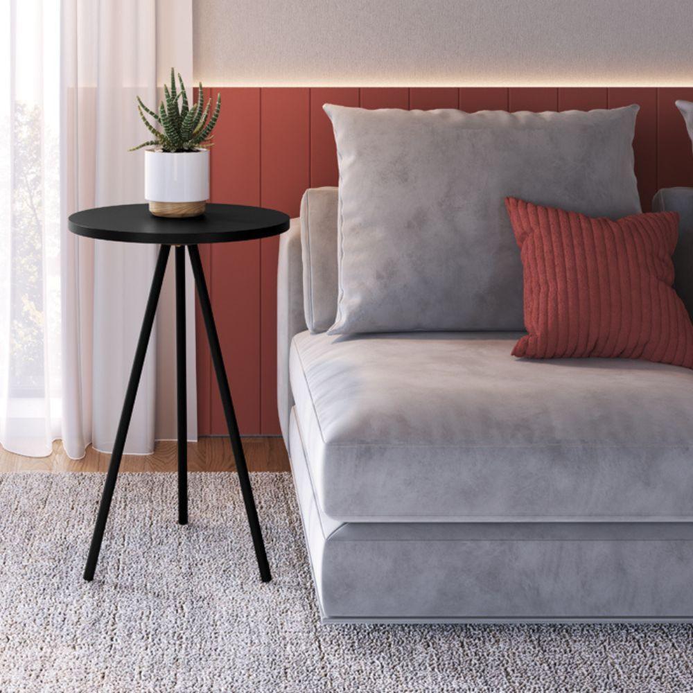 Mesa Lateral 55cm - Nero - 4