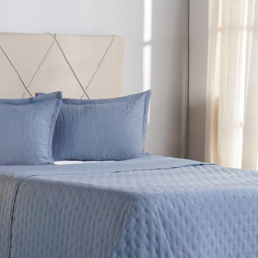 Kit Colcha King Miraggio New Soft 100% Poliéster 260x280cm Azul Cobalt - 3