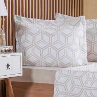 Jogo De Cama Casal 4 Pçs 200 Fios 100% Algodão 140x190x35cm Rayon - 2