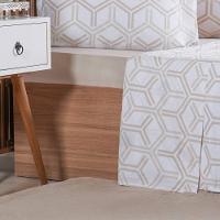 Jogo De Cama Casal 4 Pçs 200 Fios 100% Algodão 140x190x35cm Rayon