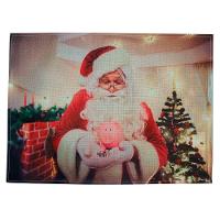 Jogo Americano Estampa Natalina Papai Noel 8 Peças - 1