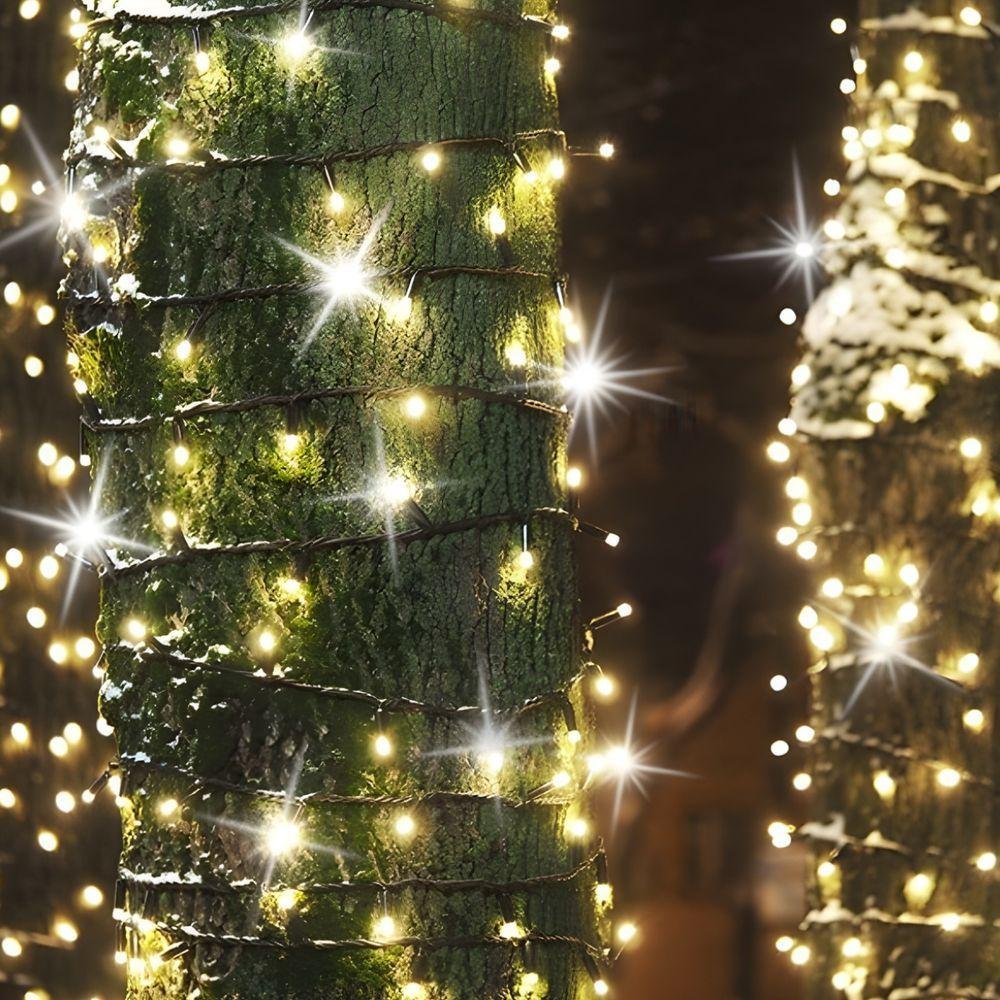 Cordão Luminoso Pisca Pisca Led Flash 100 Leds 3000k+6500k Taschibra 220v - 2