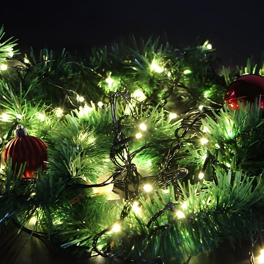 Cordão Luminoso Pisca Pisca Led Flash 100 Leds 3000k+6500k Taschibra 220v - 4