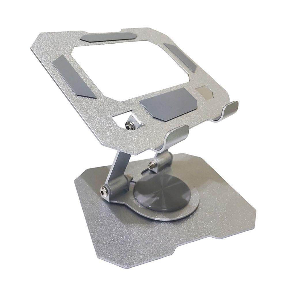 Suporte Mesa Notebook Tablet Celular Dobravel 360 Graus Aço Carbono Giratorio Ajustavel Laptop Netbook Resistente Antidarrante - 2