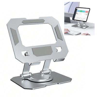Suporte Mesa Notebook Tablet Celular Dobravel 360 Graus Aço Carbono Giratorio Ajustavel Laptop Netbook Resistente Antidarrante