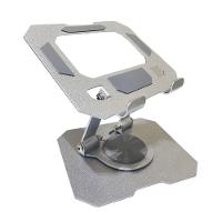 Suporte Mesa Notebook Tablet Celular Dobravel 360 Graus Aço Carbono Giratorio Ajustavel Laptop Netbook Resistente Antidarrante - 2