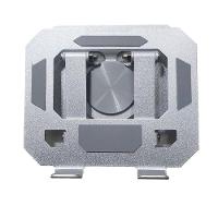 Suporte Mesa Notebook Tablet Celular Dobravel 360 Graus Aço Carbono Giratorio Ajustavel Laptop Netbook Resistente Antidarrante - 5