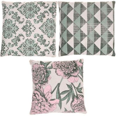 Kit 3 Almofada Panamá Decorativa 100% Algodão 45x45cm Clássico