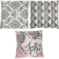 Kit 3 Almofada Panamá Decorativa 100% Algodão 45x45cm Clássico - 1