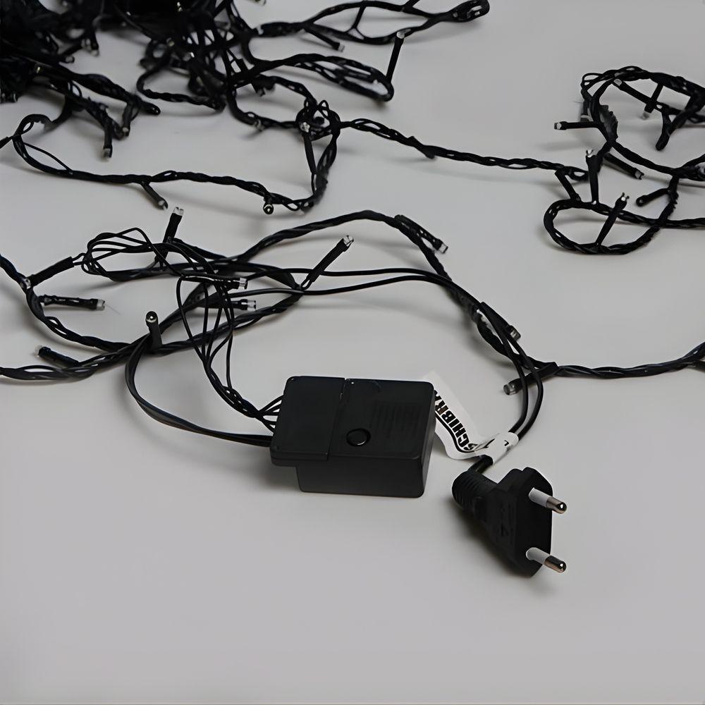 Cordão Luminoso Pisca Pisca Led Flash 600 Leds 3000k+6500k Taschibra 220v - 5