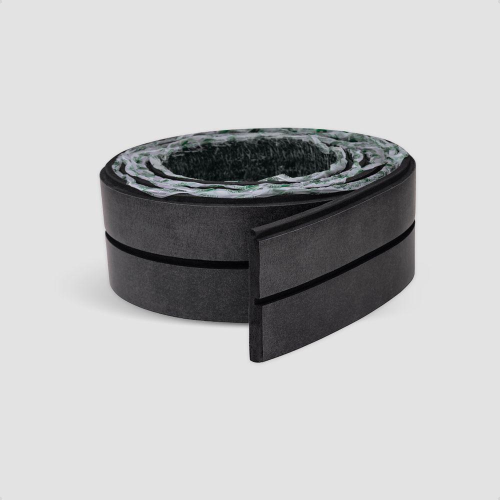 Painel Ripado De Eva Laminado Autocolante Flexível Rolo 10mt Linha Urban Plus Black Com Textura | Preto - 2