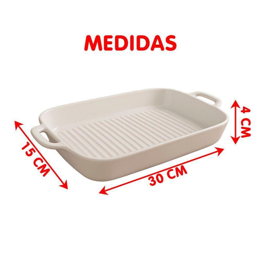 Travessas Petisqueiras Assadeiras Cerâmica Servir Kit 2pçs - 6