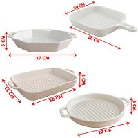 Travessas Assadeiras Petisqueiras Cerâmica Servir Jogo 4pçs - 6