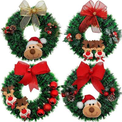 Guirlanda Natalina Decoração De Porta Noel Rena Urso De 40cm E