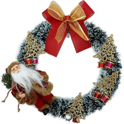 Guirlanda Natalina Decoração De Porta Noel Rena Urso De 35cm B