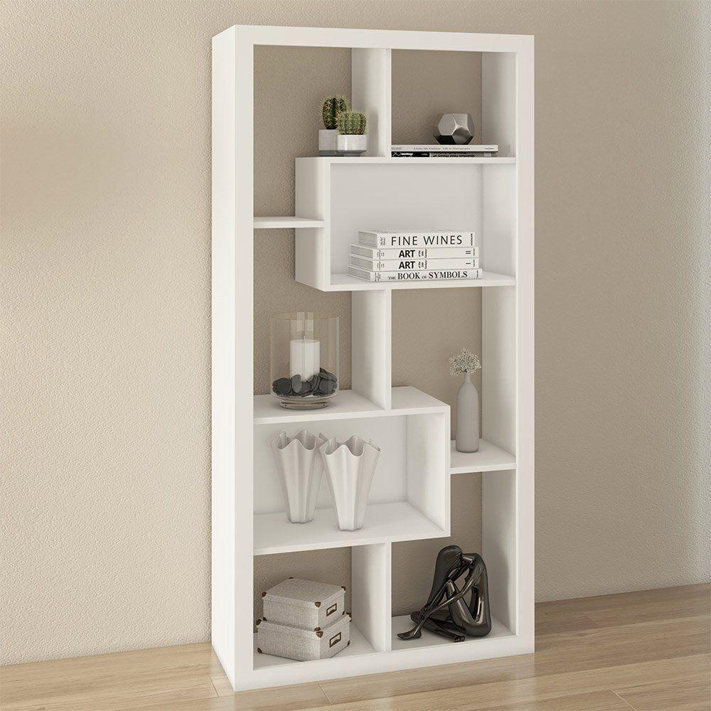 Estante com Nichos Branco Tecno Mobili - 3