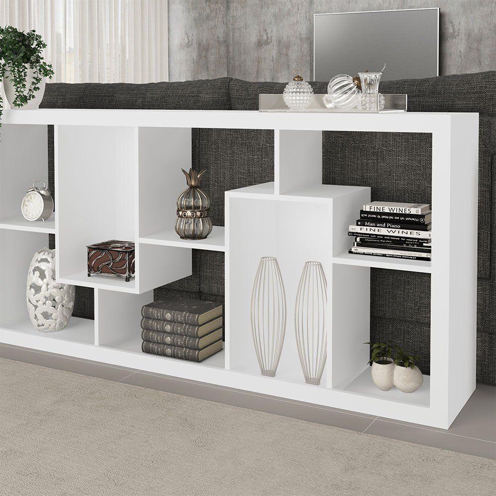 Estante com Nichos Branco Tecno Mobili - 4