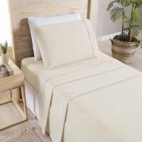 Jogo De Cama Premier Solteiro 03 Peças Hipercal 200 Fios 80% Algodão, 20% Poliéster - Palha