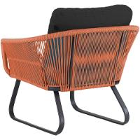 Conjunto Sofá E Poltronas Corda Alumínio Para área Terra Cota - 3