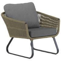 Conjunto Sofá E Poltronas Corda Alumínio Para área Rami - 2