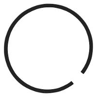 Anel Segmento Pistão 42mm Motosserra 445 Supreme Parts - 1