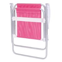 Cadeira De Praia Alta Sannet Em Alumínio Cores Variadas Mor rosa Rosa