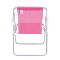 Cadeira De Praia Alta Sannet Em Alumínio Cores Variadas Mor rosa Rosa - 8