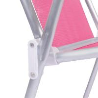 Cadeira De Praia Alta Sannet Em Alumínio Cores Variadas Mor rosa Rosa - 9