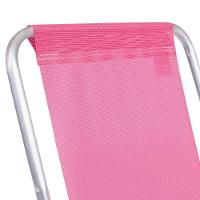 Cadeira De Praia Alta Sannet Em Alumínio Cores Variadas Mor rosa Rosa - 10