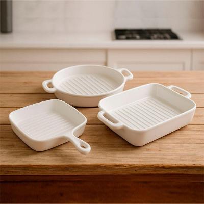 Travessas Petisqueiras Assadeiras Cerâmica Servir Jogo 3pçs