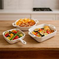 Travessas Petisqueiras Assadeiras Cerâmica Servir Jogo 3pçs - 2