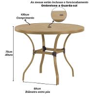 Kit 4 Cadeiras Corda Náutica E Mesa Tampo Ripado Varanda Verde Musgo - 6