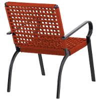 Kit 4 Cadeiras Corda Náutica E Mesa Tampo Ripado Varanda Terra Cota - 3