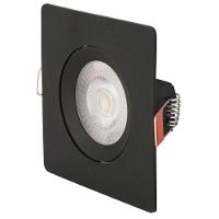 Spot Led Tramontina Quadrado 5 W 3000 K Preto Com Luz Amarela - 1