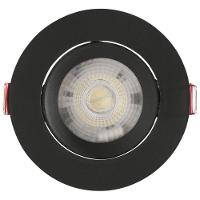 Spot Led Tramontina Redondo 5 W 3000 K Preto Com Luz Amarela - 1