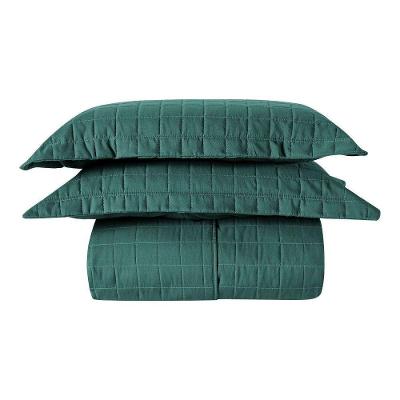 Cobre Leito Matelassê Percal 300 Fios Basic King 03 Peças 100% Poliéster - Verde