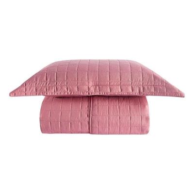 Cobre Leito Matelassê Percal 300 Fios Basic Solteiro 02 Peças 100% Poliéster - Rosê