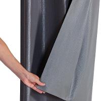 Cortina Blackout Pvc Cinza 2,80m X 1,60m 100% Policloreto De Vinila - Prata - 2