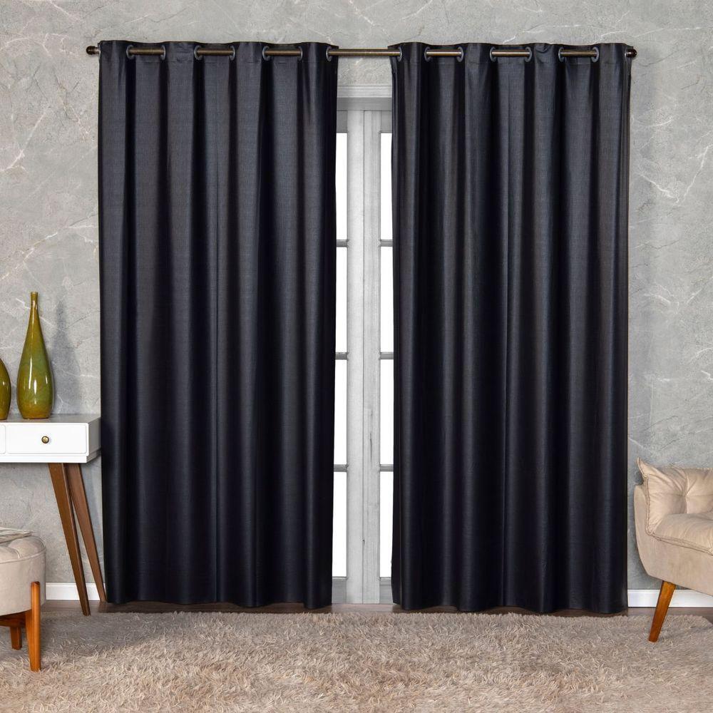 Cortina Blackout Pvc Cinza 2,80m X 2,30m 100% Policloreto De Vinila - Prata - 1
