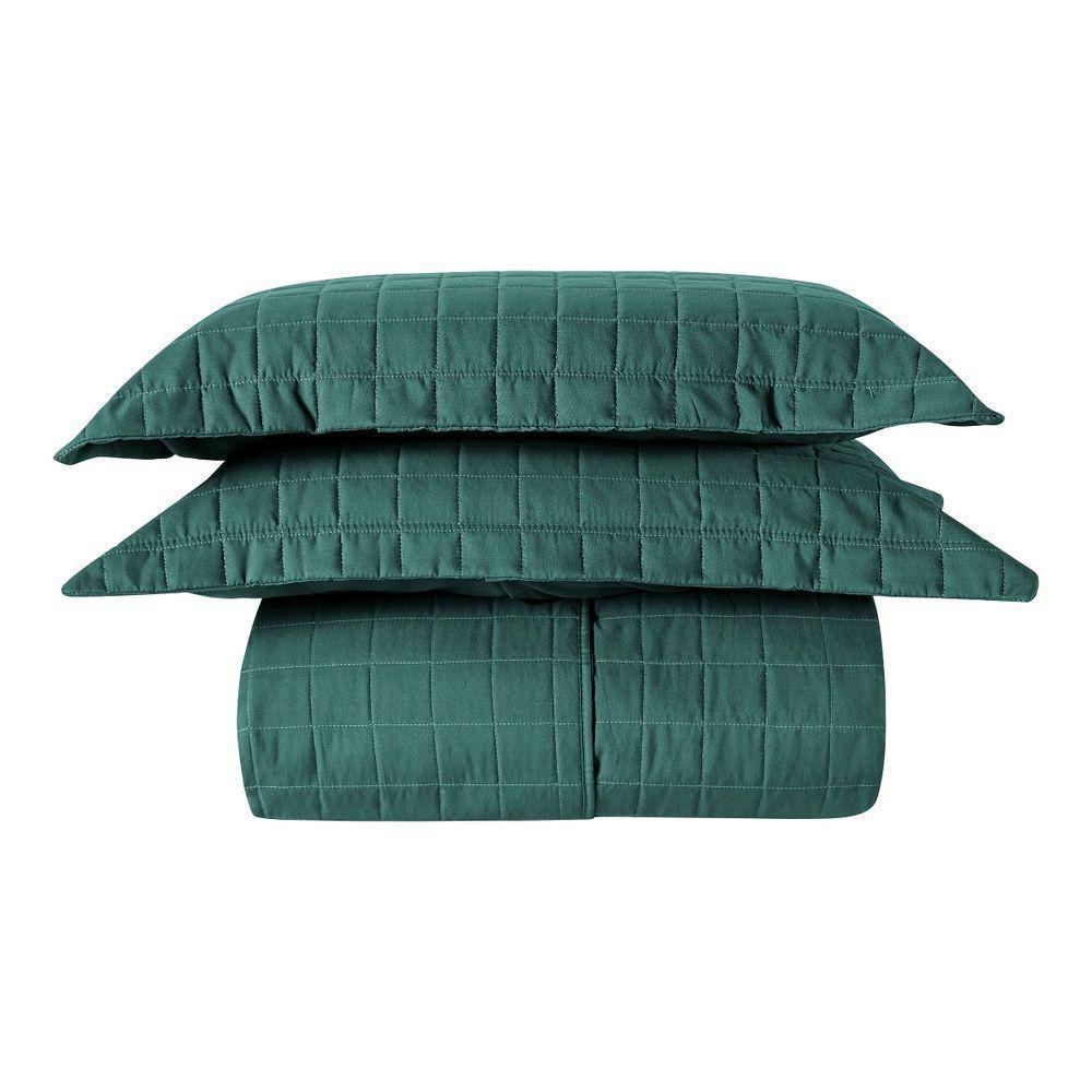 Kit Colcha Matelassê Percal 300 Fios Basic Queen 07 Peças 100% Poliéster - Verde Mountains - 4